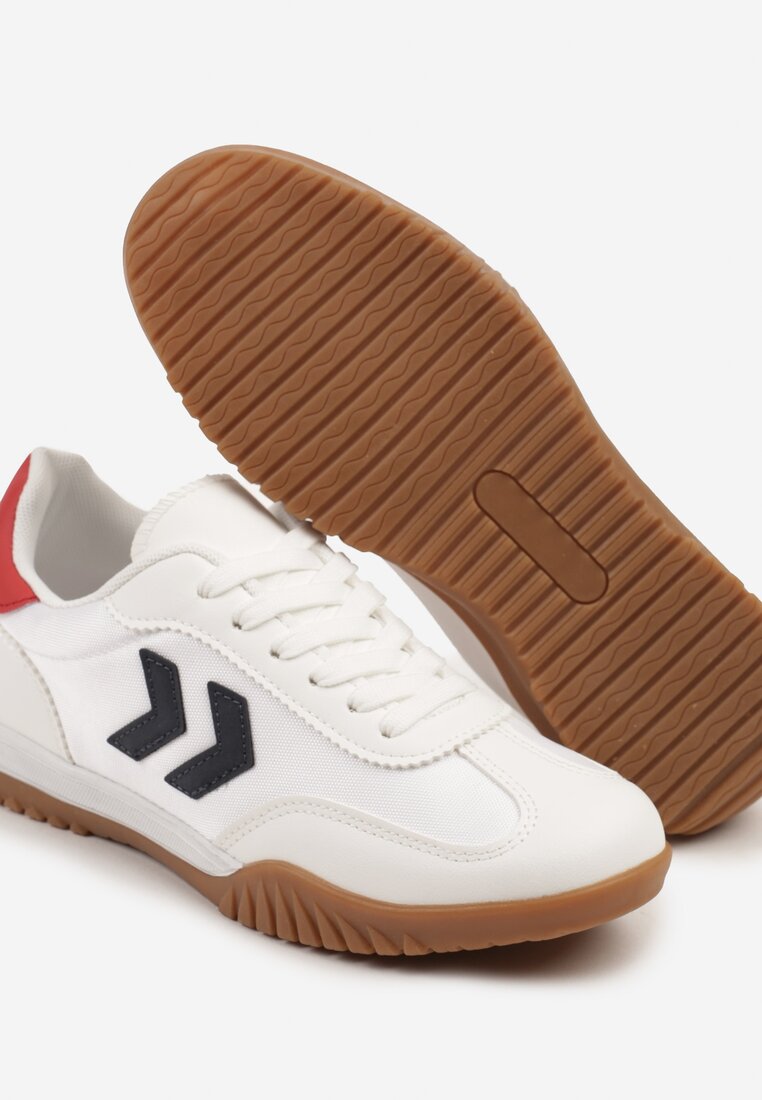 Sneakers Mepenna Alb cu roșu