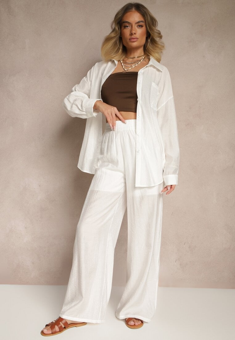 Pantaloni Jenarielis Albi