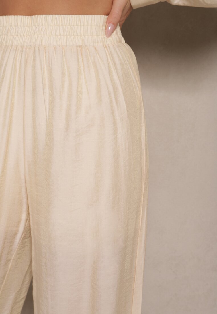 Pantaloni Jenarielis Bej deschis