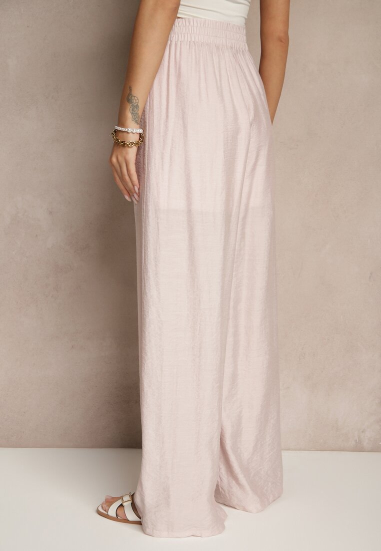 Pantaloni Jenarielis Roz deschis