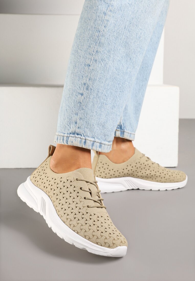 Sneakers Sareldi Bej închis