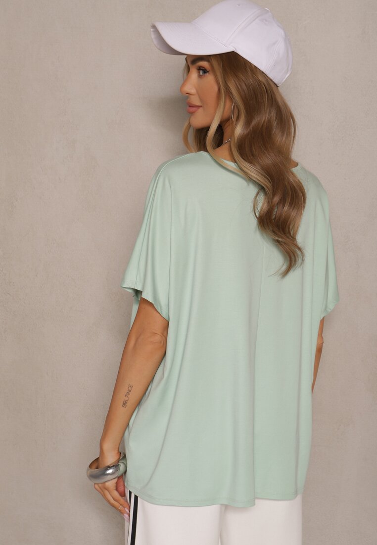 T-shirt Liofala Verde deschis