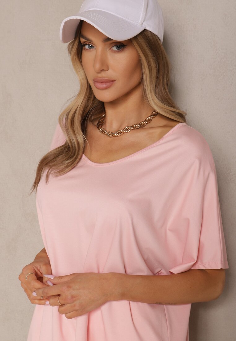 T-shirt Liofala Roz deschis