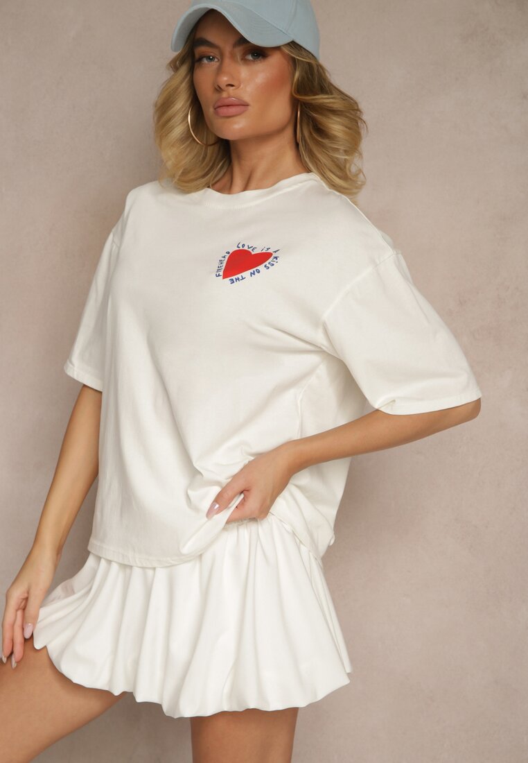 T-shirt Ranira Bej deschis