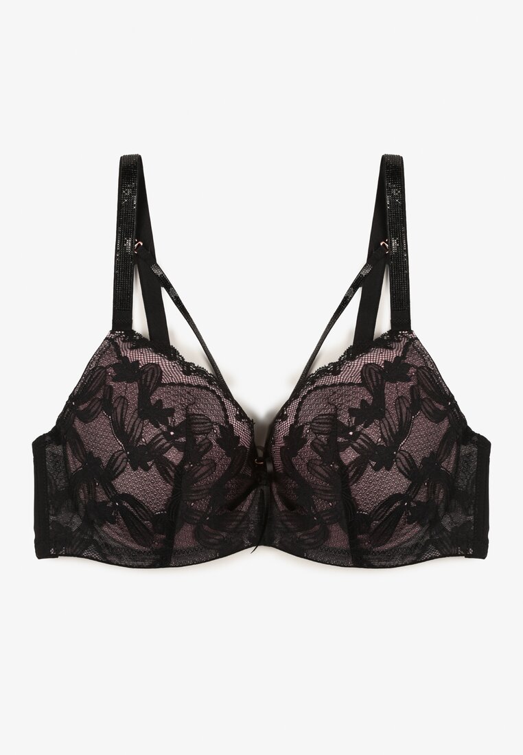 Sutien Ollimi Negru cu roz