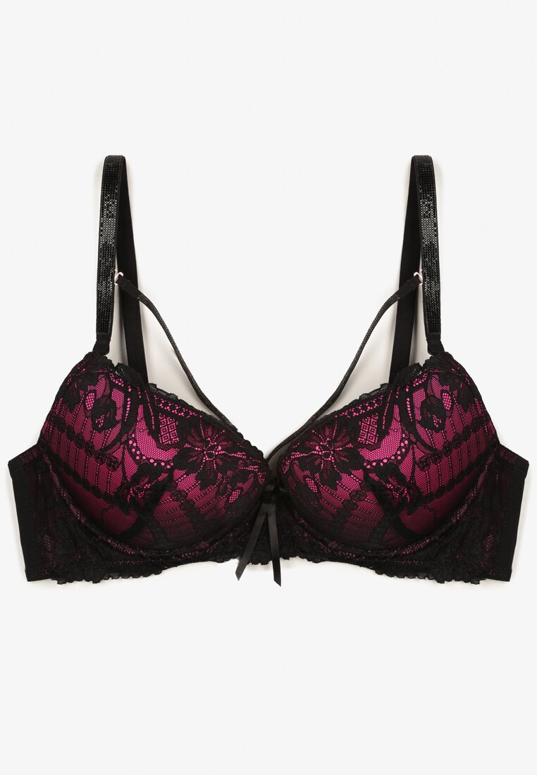 Sutien Falzedia Negru cu fucsia