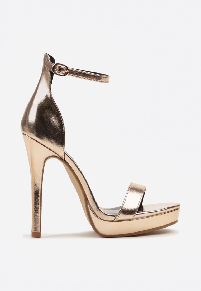 Pantofi stiletto Napelle Culoarea șampaniei