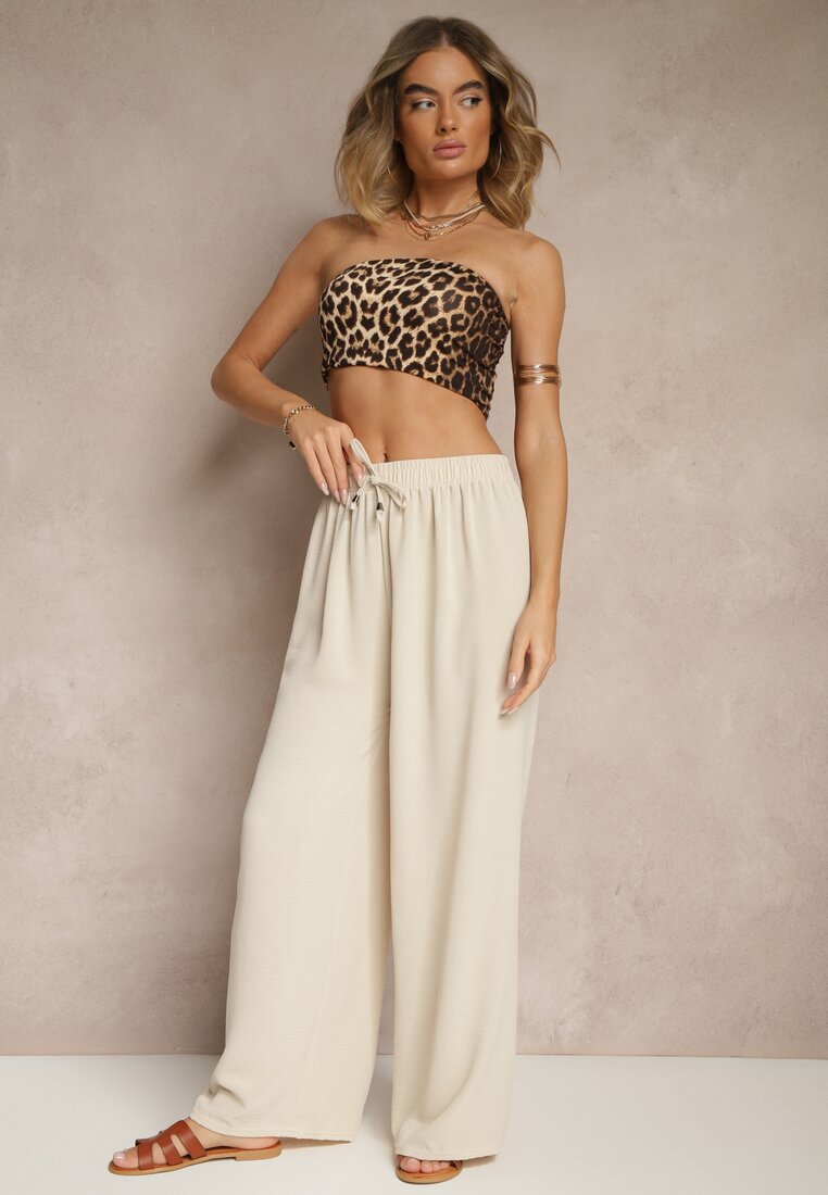 Pantaloni Rosanelisa Bej deschis