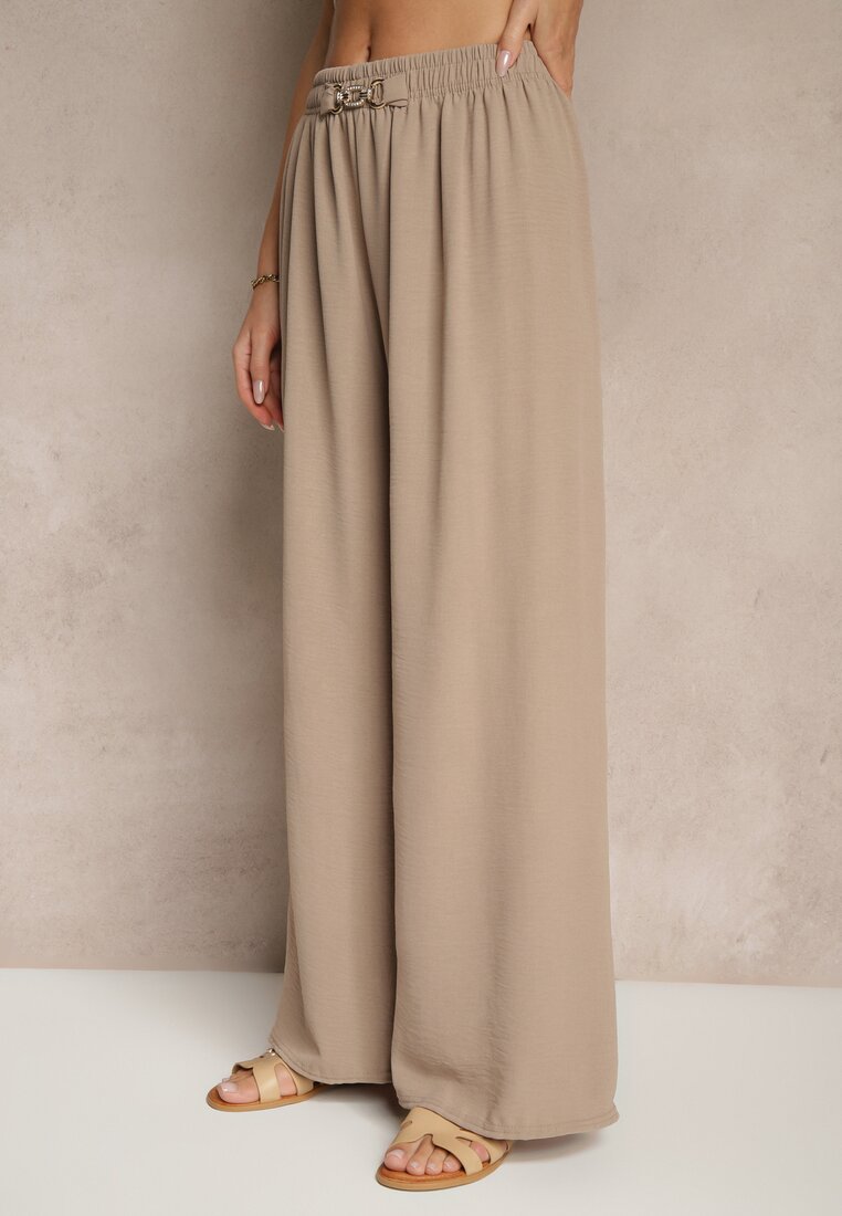 Pantaloni Reionis Bej închis