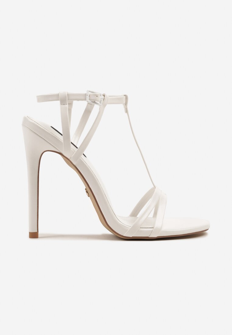 Pantofi stiletto Ranele Albi