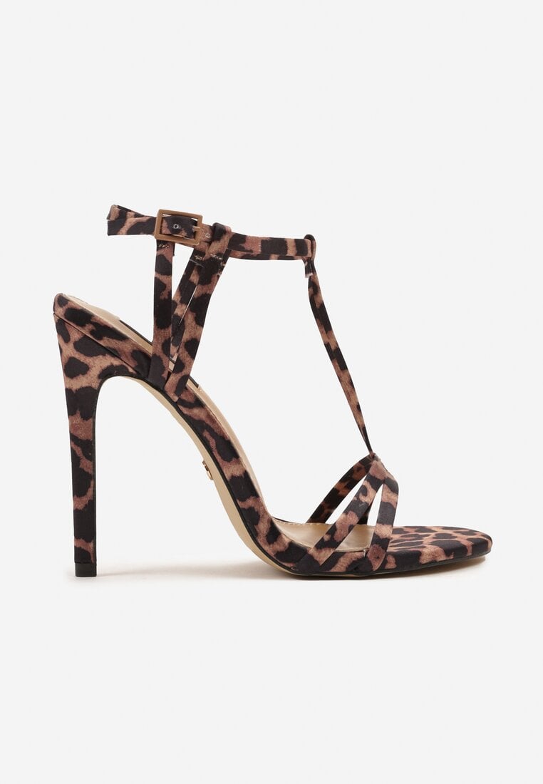 Sandale Ranele Imprimeu leopard