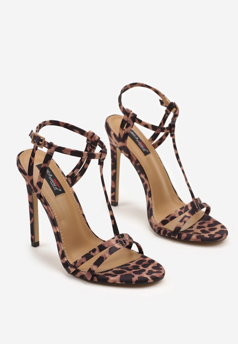 Sandale Ranele Imprimeu leopard