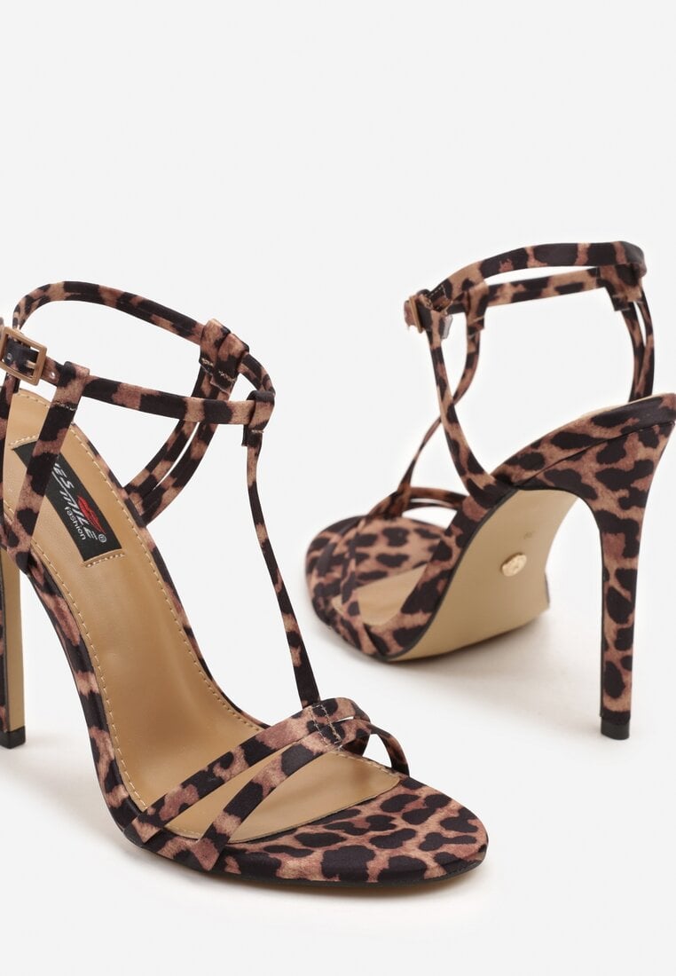 Sandale Ranele Imprimeu leopard