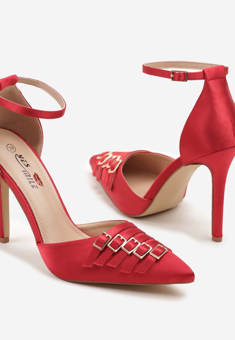 Pantofi stiletto Liorlina Roșii