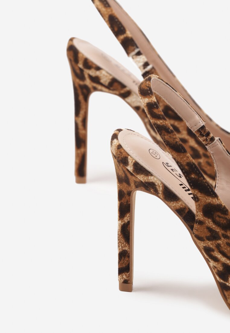 Pantofi stiletto Liosaria Imprimeu leopard
