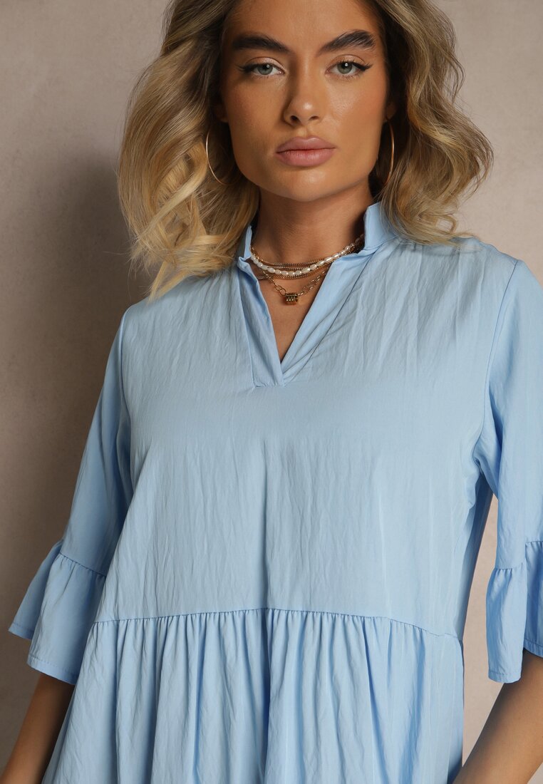 Rochie Eviranna Albastru deschis