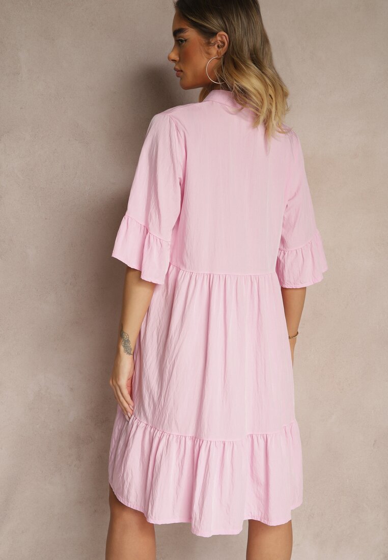 Rochie Eviranna Roz