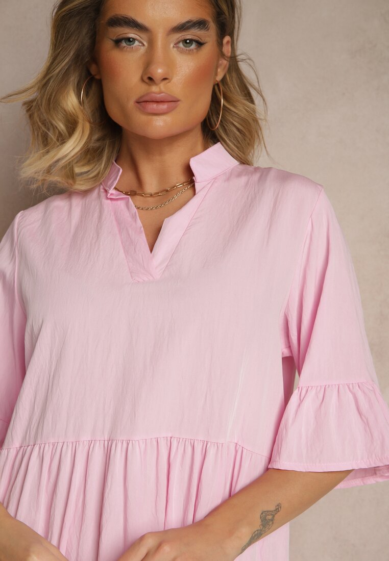 Rochie Eviranna Roz