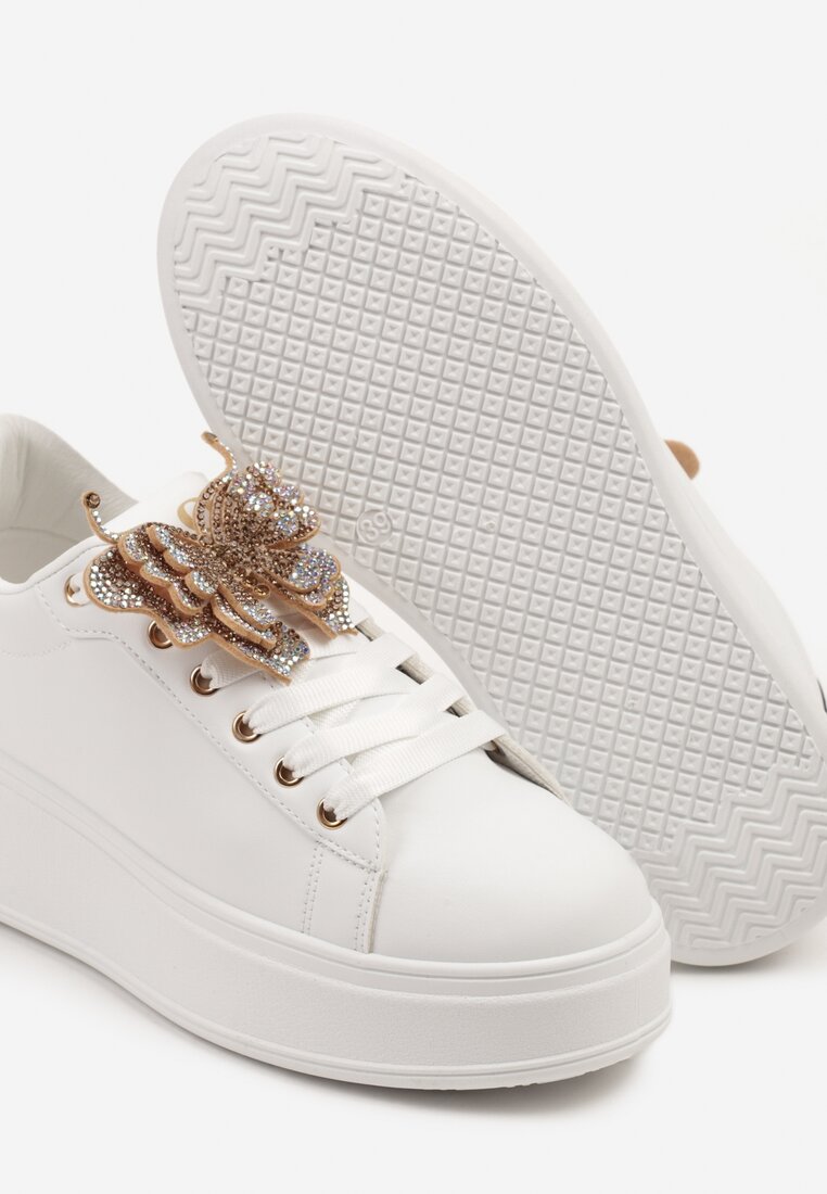 Sneakers Lenori Alb cu negru
