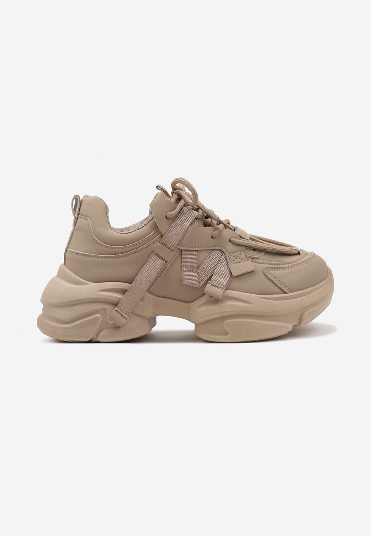 Sneakers Leneris Bej închis