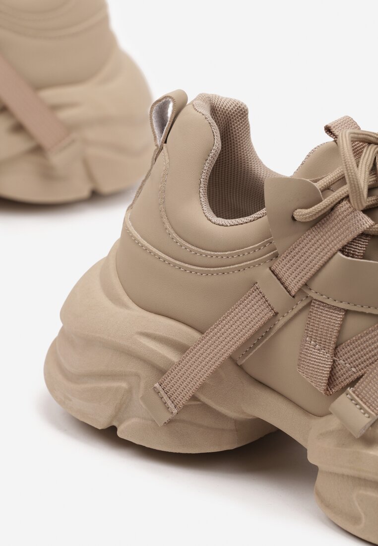 Sneakers Leneris Bej închis