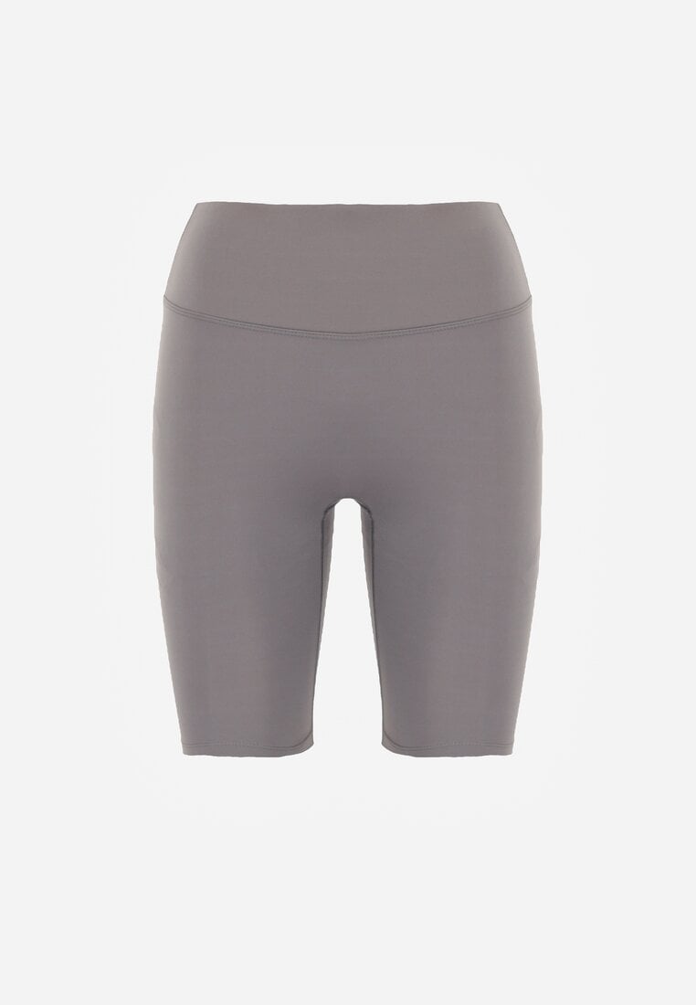 Ciemnoszare Szorty Kolarki High Waist Ellisovia