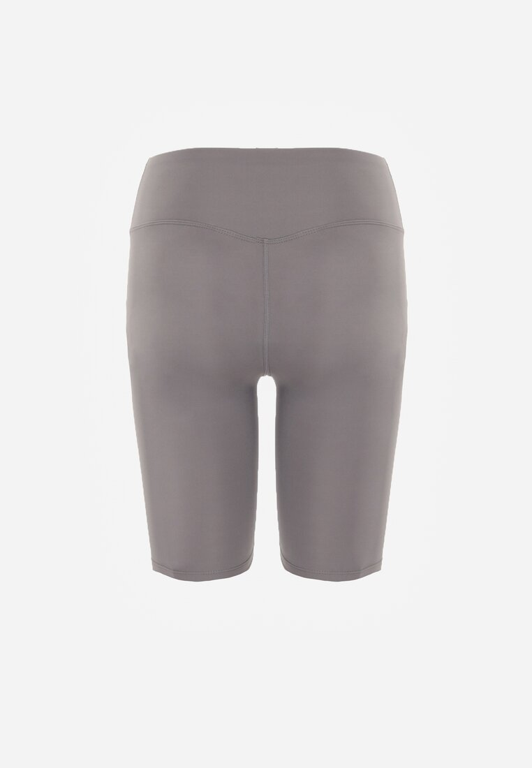 Ciemnoszare Szorty Kolarki High Waist Ellisovia