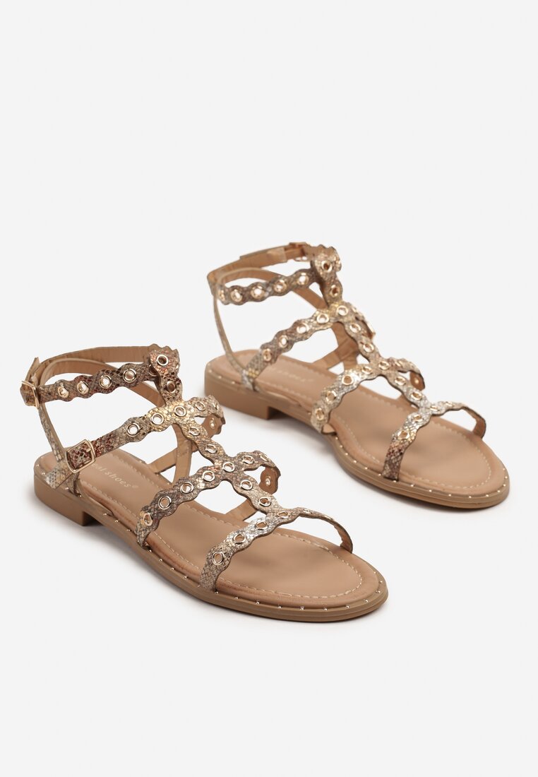 Sandale Divess Print piele de șarpe