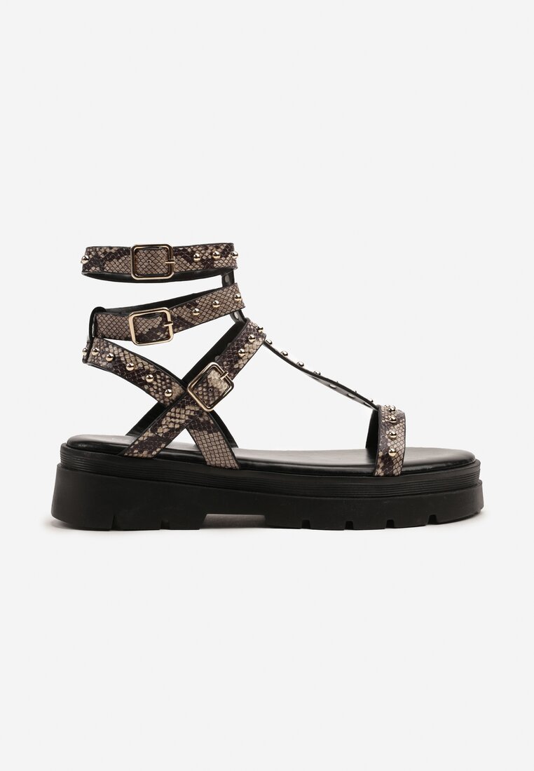 Sandale Orrave Print piele de șarpe