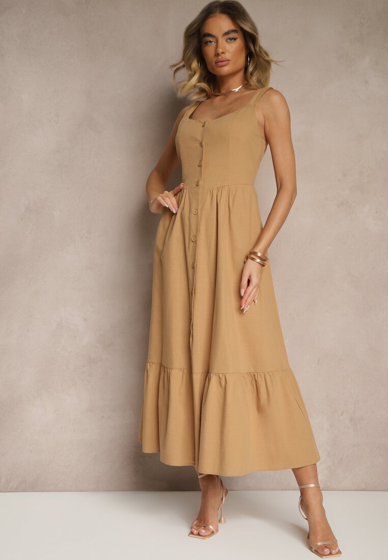 Rochie Lunavin Bej închis
