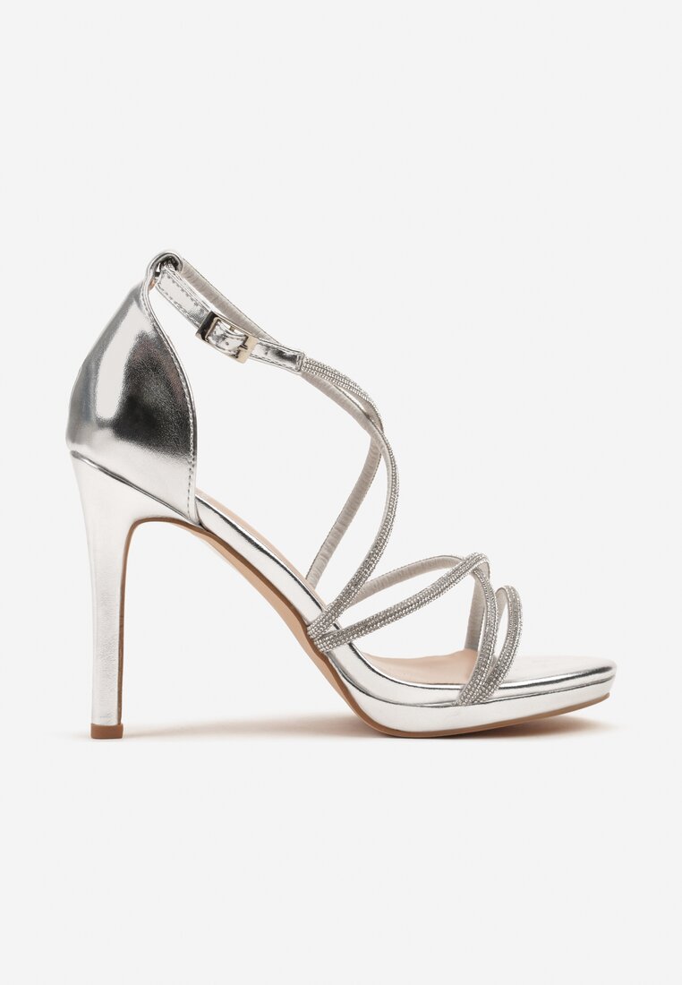 Pantofi stiletto Sorisma Argintii