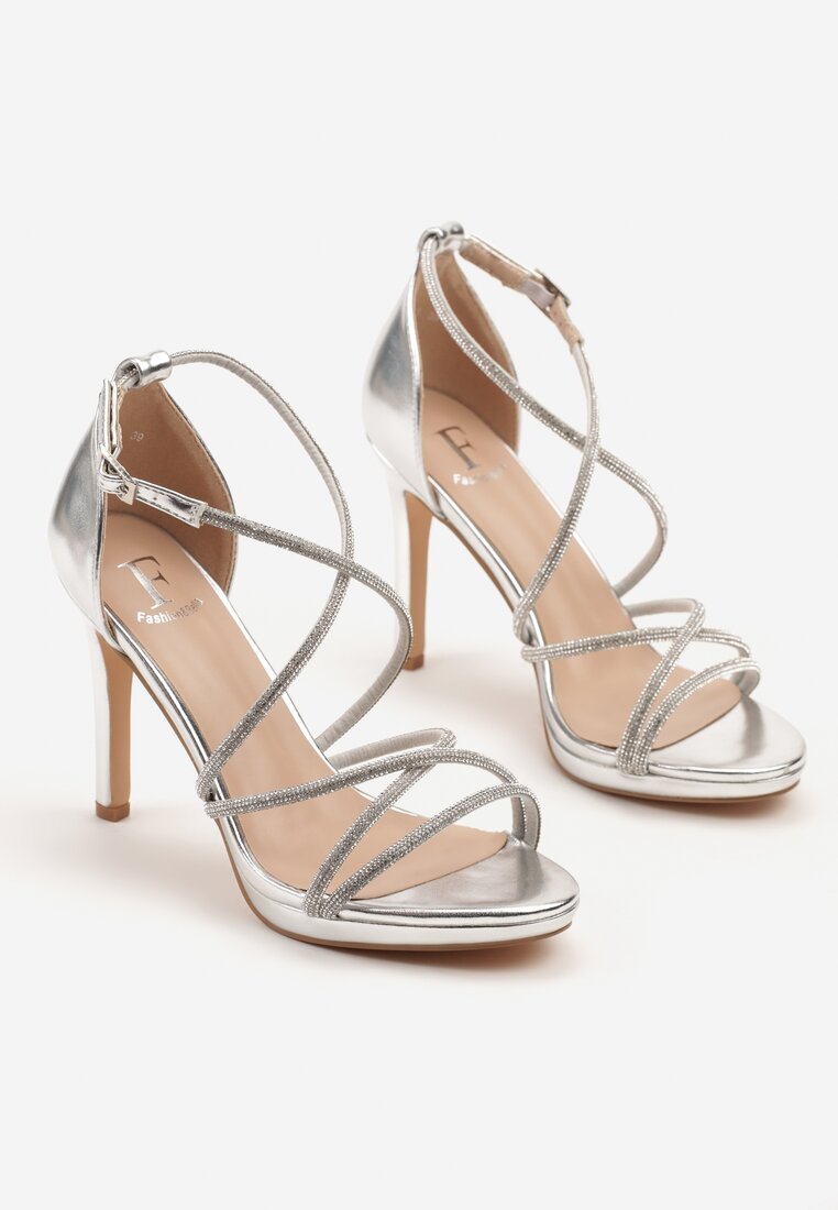 Pantofi stiletto Sorisma Argintii
