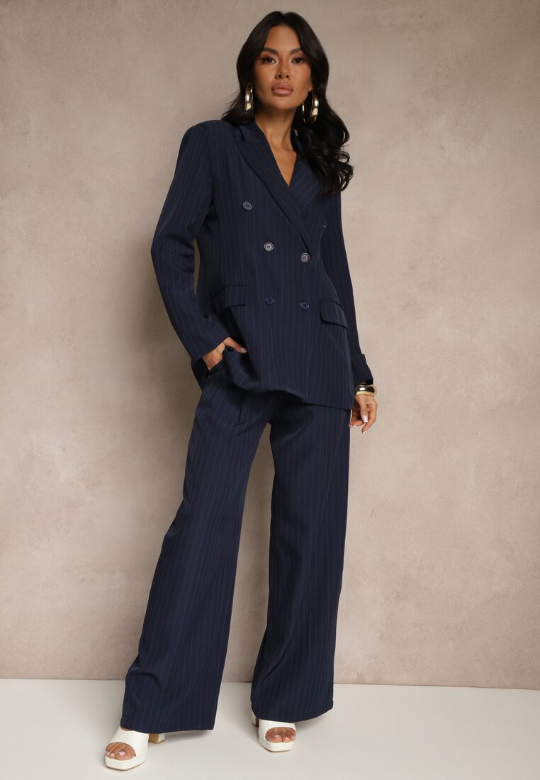 Pantaloni Ellilara Bleumarin