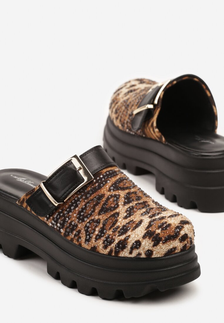 Papuci Sorelenna Imprimeu leopard