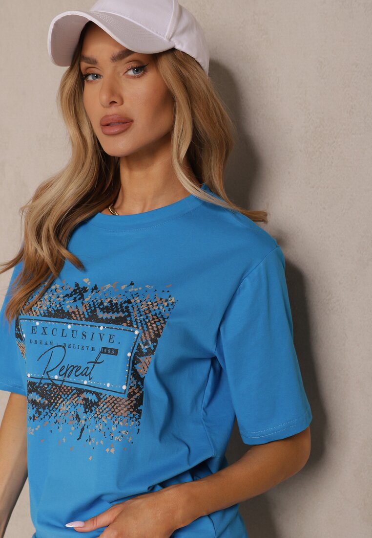 T-shirt Idelunea Albastru