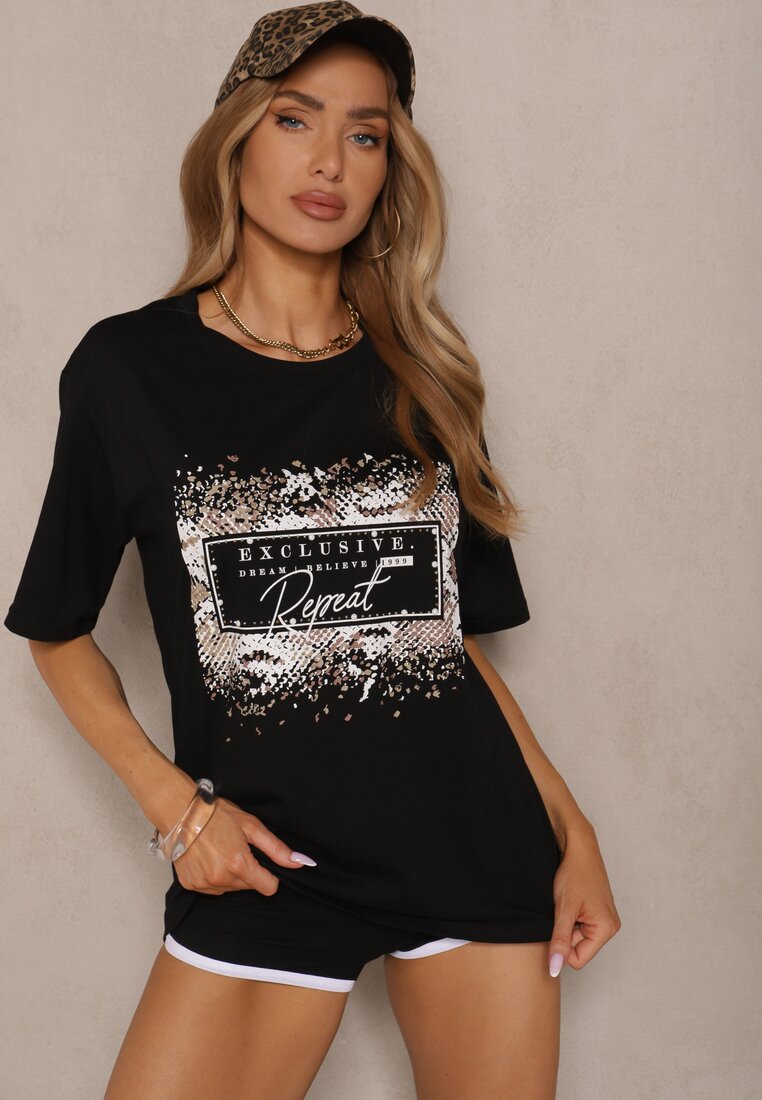 T-shirt Idelunea Negru