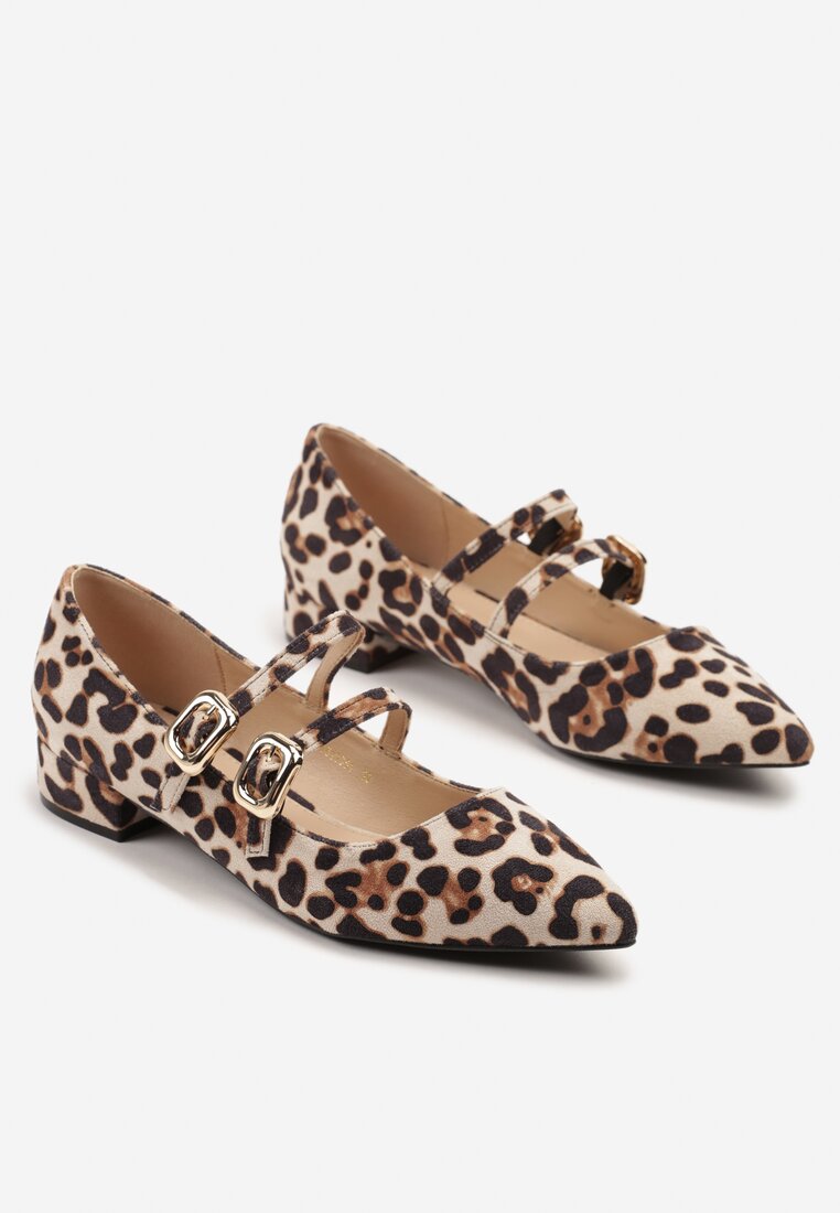 Pantofi cu toc Odane Imprimeu leopard