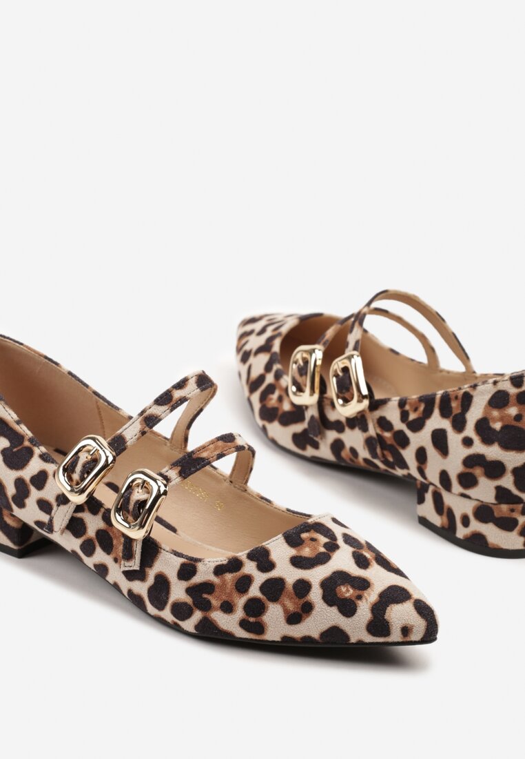 Pantofi cu toc Odane Imprimeu leopard