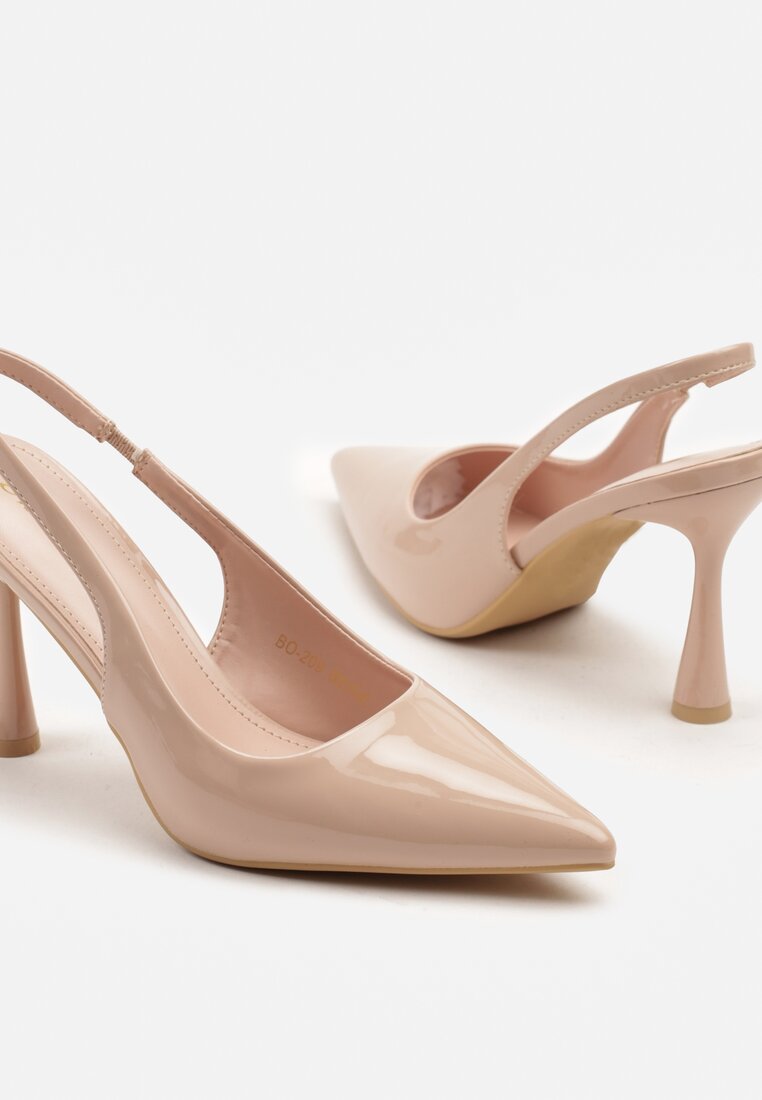 Pantofi stiletto Tosnivia Ulios Bej