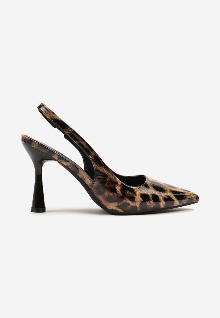 Pantofi stiletto Tosnivia Ulios Imprimeu leopard