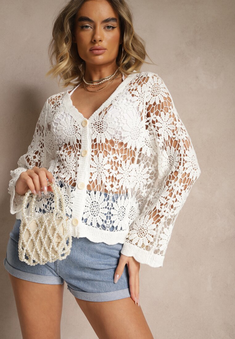 Cardigan Evipolla Alb