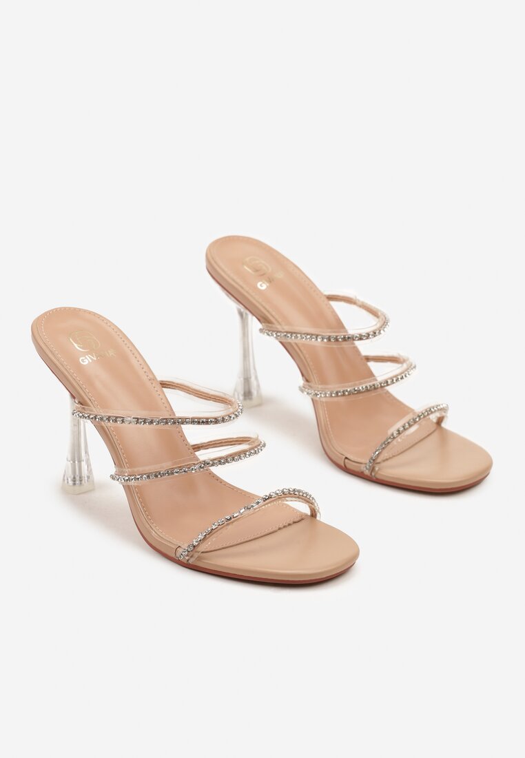 Pantofi stiletto Nilosa Bej