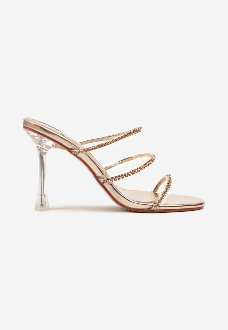 Pantofi stiletto Nilosa Culoarea șampaniei