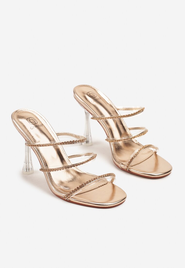 Pantofi stiletto Nilosa Culoarea șampaniei