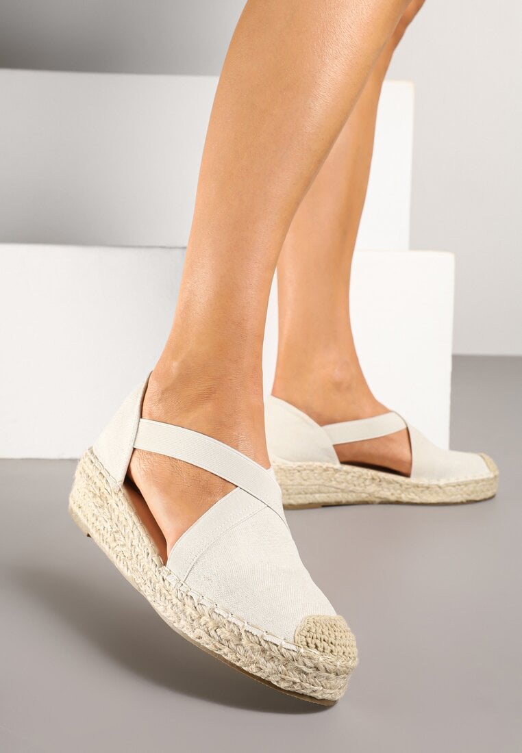 Beżowe Espadryle w Stylu Boho Orrivine