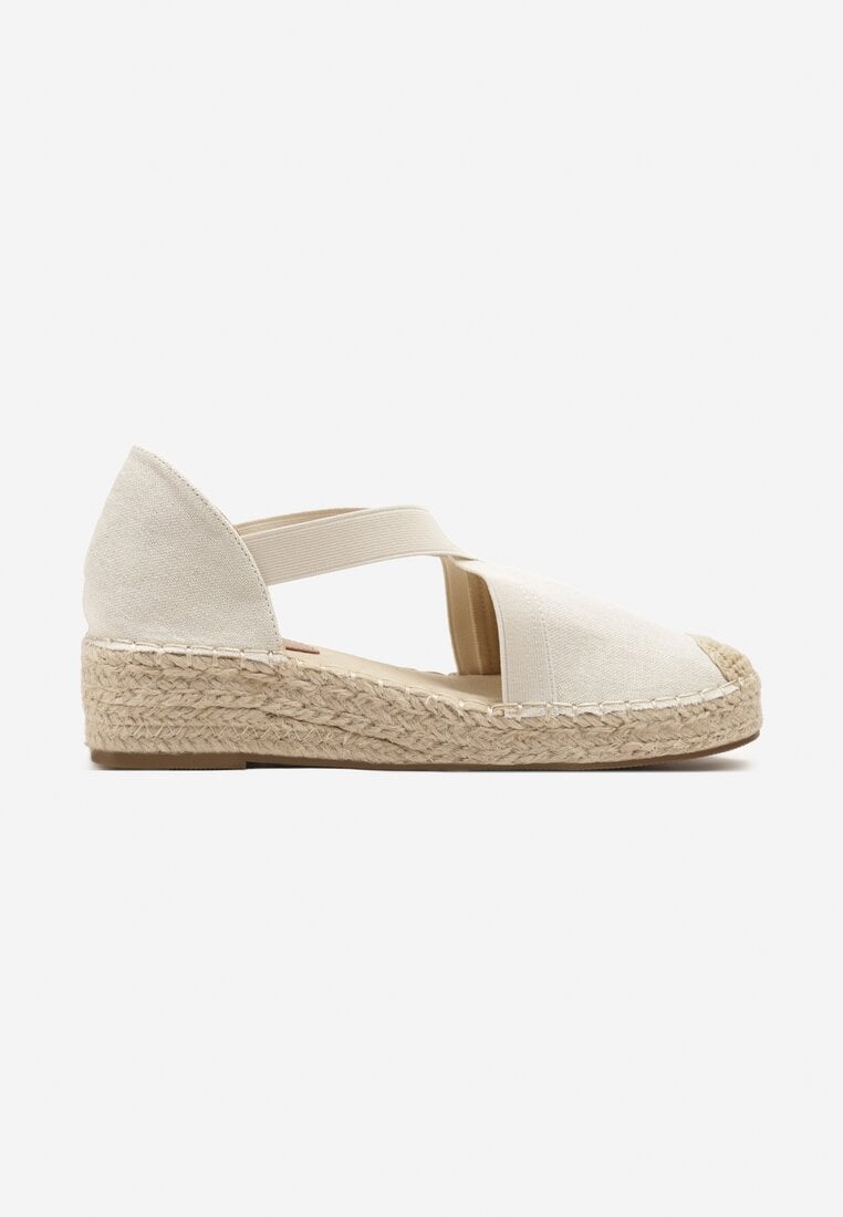 Beżowe Espadryle w Stylu Boho Orrivine