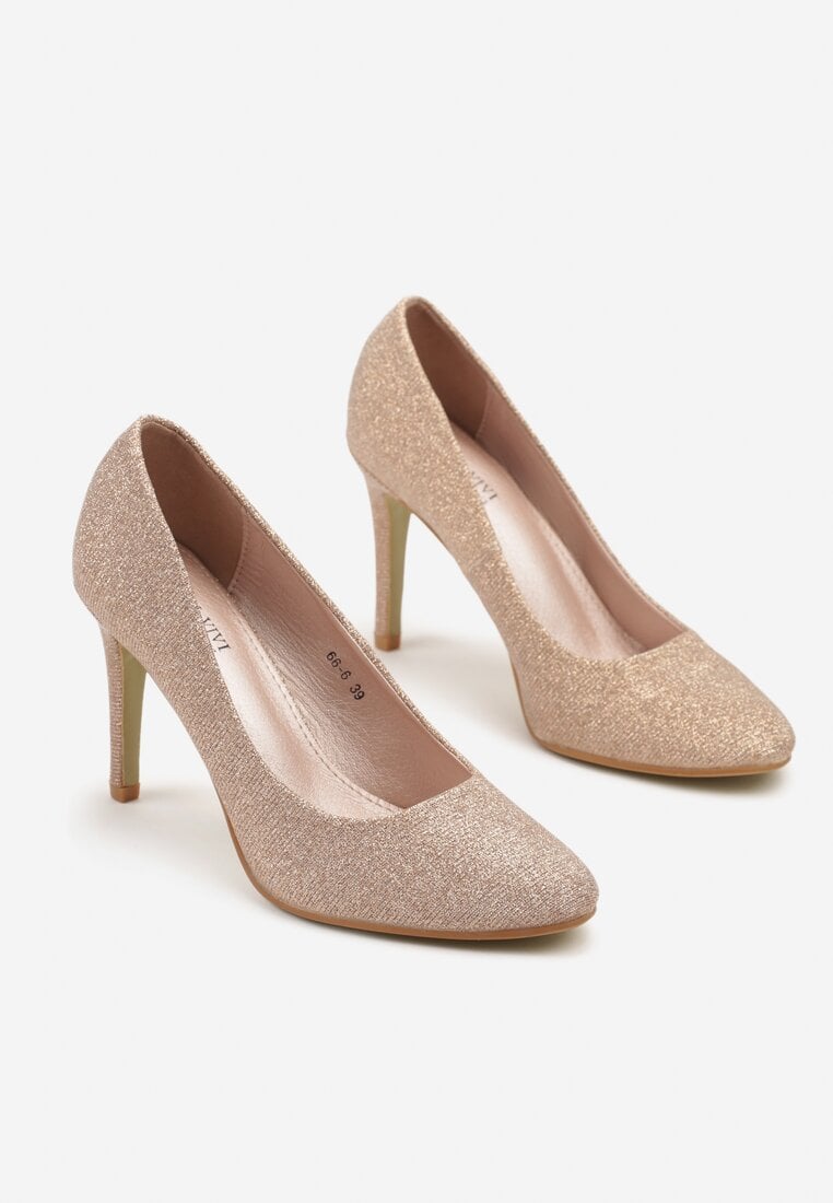 Pantofi stiletto Emauri Culoarea șampaniei
