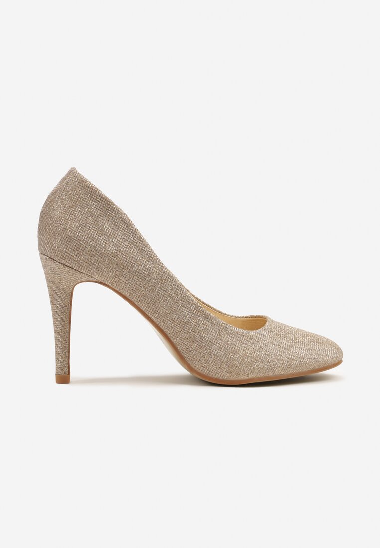 Pantofi stiletto Emauri Aurii