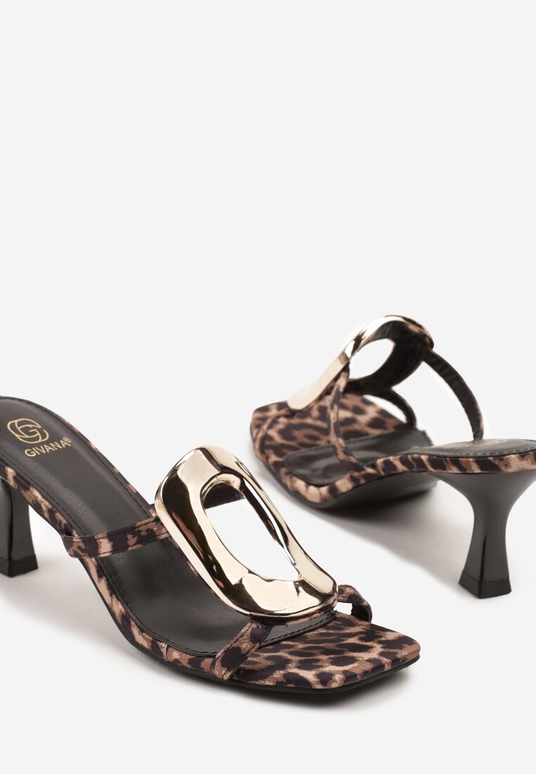 Papuci Weoniae Imprimeu leopard