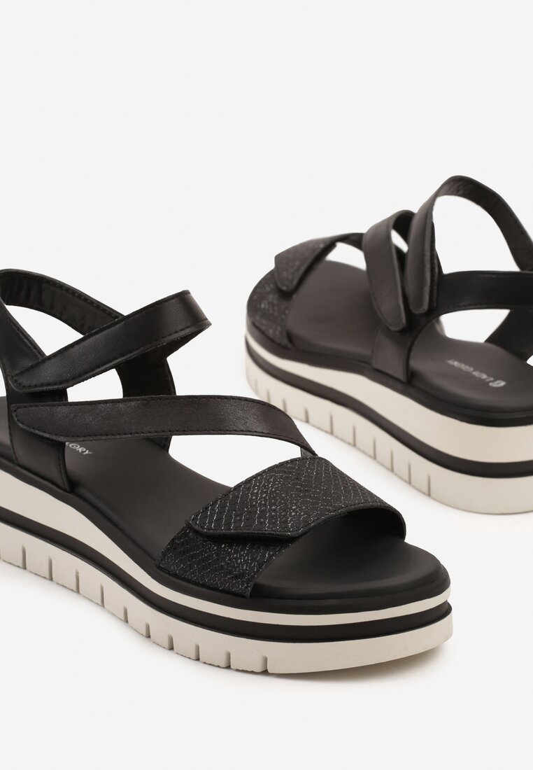 Sandale Solitte Negre